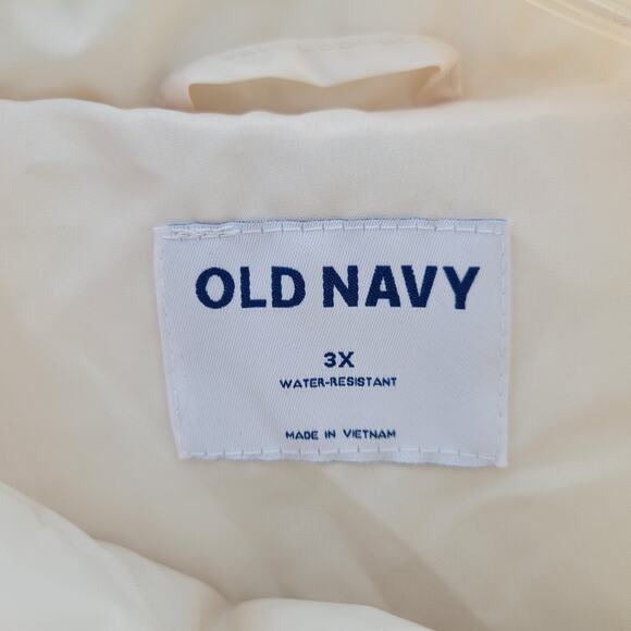 Old Navy Pale Yellow Women's Crop Puffer Jacket Size 3X NWT 91825-1Clo3 - Picture 4 of 7